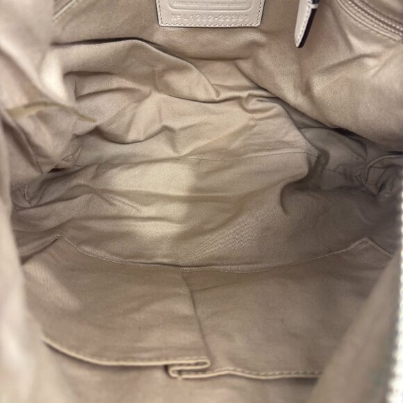 Coach Legacy Courtenay Leather Hobo Shoulder Bag - White - Picture 8 of 13